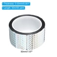 thumbnail image 2 of Uxcell 50mmx50m Prism Tape Holographic Reflective Self Adhesive Decor, Silver, 2 of 5