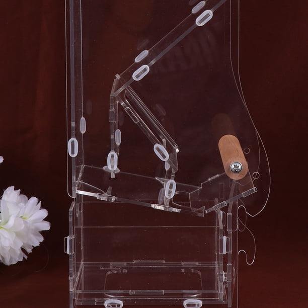 unbranded 1Ud Comedero Automático Para Pájaros De Material Transparente Con Acceso Fácil Para Rellenar