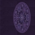thumbnail image 1 of Ahgly Company Machine Washable Indoor Square Transitional Rebecca Purple Area Rugs, 4' Square, 1 of 7
