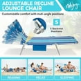 thumbnail image 3 of #WEJOY Face Down Folding Chaise, 5-Position Adjustable Portable Tanning Chair with Face Arm Hole, Beach Lounge Chair with Removable Pillow, Folding Camping Cot Bed Lawn Camping Pool, 3 of 8