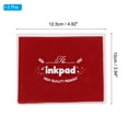 thumbnail image 2 of Uxcell 5x4" Craft Ink Pad,2Pcs Washable Stamp Ink Pad DIY Ink Pad for Rubber Stamp Card Making Stamping Scrapbook Fingerprint Footprint Handprint, Wine Red, 2 of 5