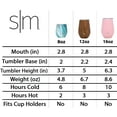thumbnail image 7 of Simple Modern Spirit 12oz Wine Tumbler Glass with Lid - Vacuum Coffee Mug Stemless Cup 18/8 Stainless Steel Ombre: Aurora, 7 of 7