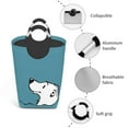 thumbnail image 4 of LNWH Laundry Hamper, Polar Bear Swimming Foldable Laundry Basket With Handles Waterproof, 50L Large Capacity, 4 of 6