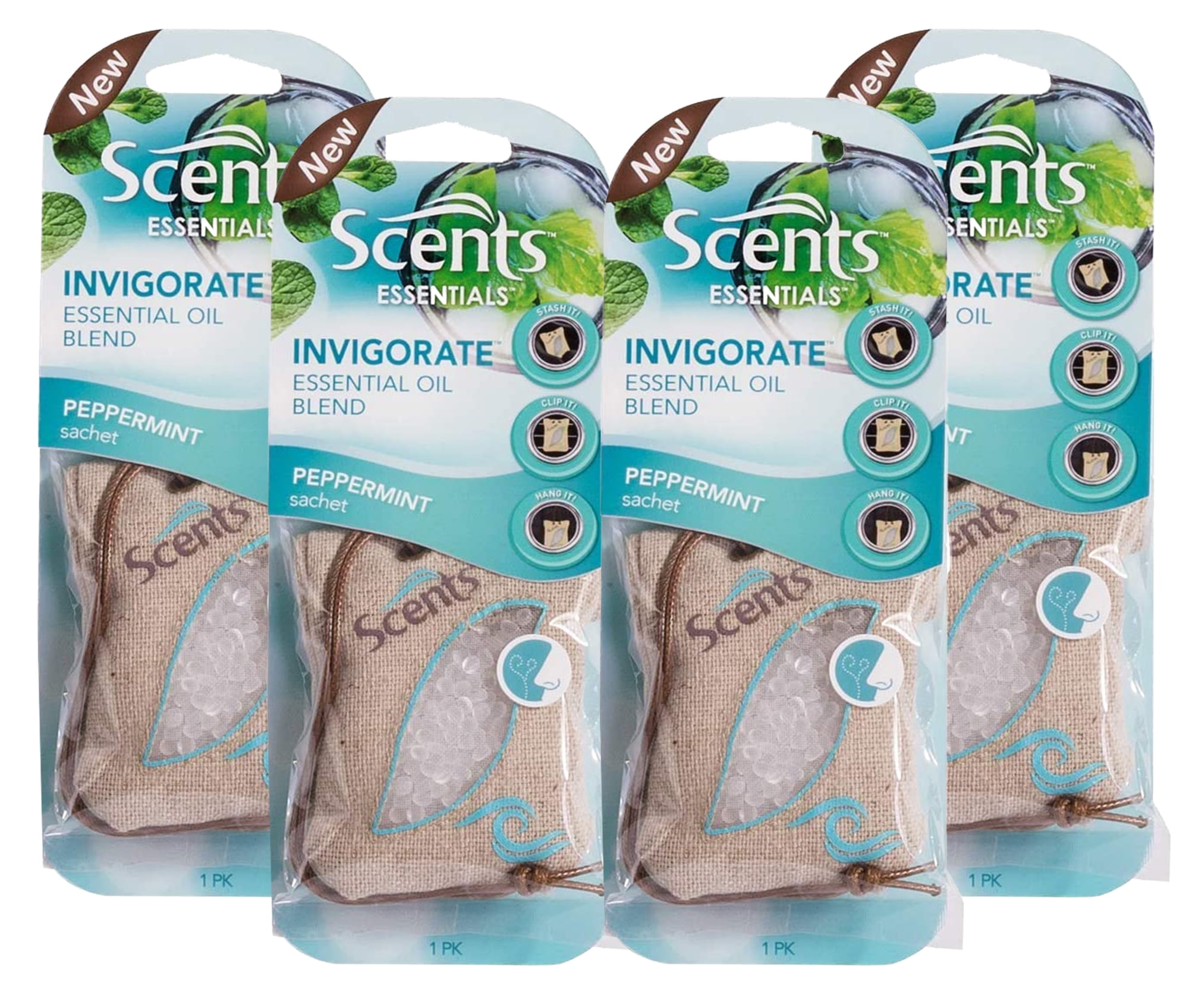 Scents Automotive Essentials Air Freshener Invigorate, Peppermint
