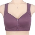 thumbnail image 2 of 36/80-52/120 Talla Estereotipada Taza Frontal Botón Delantero Ropa Interior De Edad Media Y Vieja Cara Lisa Sin Anillo De Acero Chaleco De Cinturón De Hombro Ancho Nuevo Sujetador Grande, 2 of 5