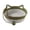 Green, variant on Stylish Handwoven Cat Basket Bed with Cat Ear Handles Cotton Rope Cat Den for Indoor Living Room Bedroom (Brown,5.12x13.78 inch)