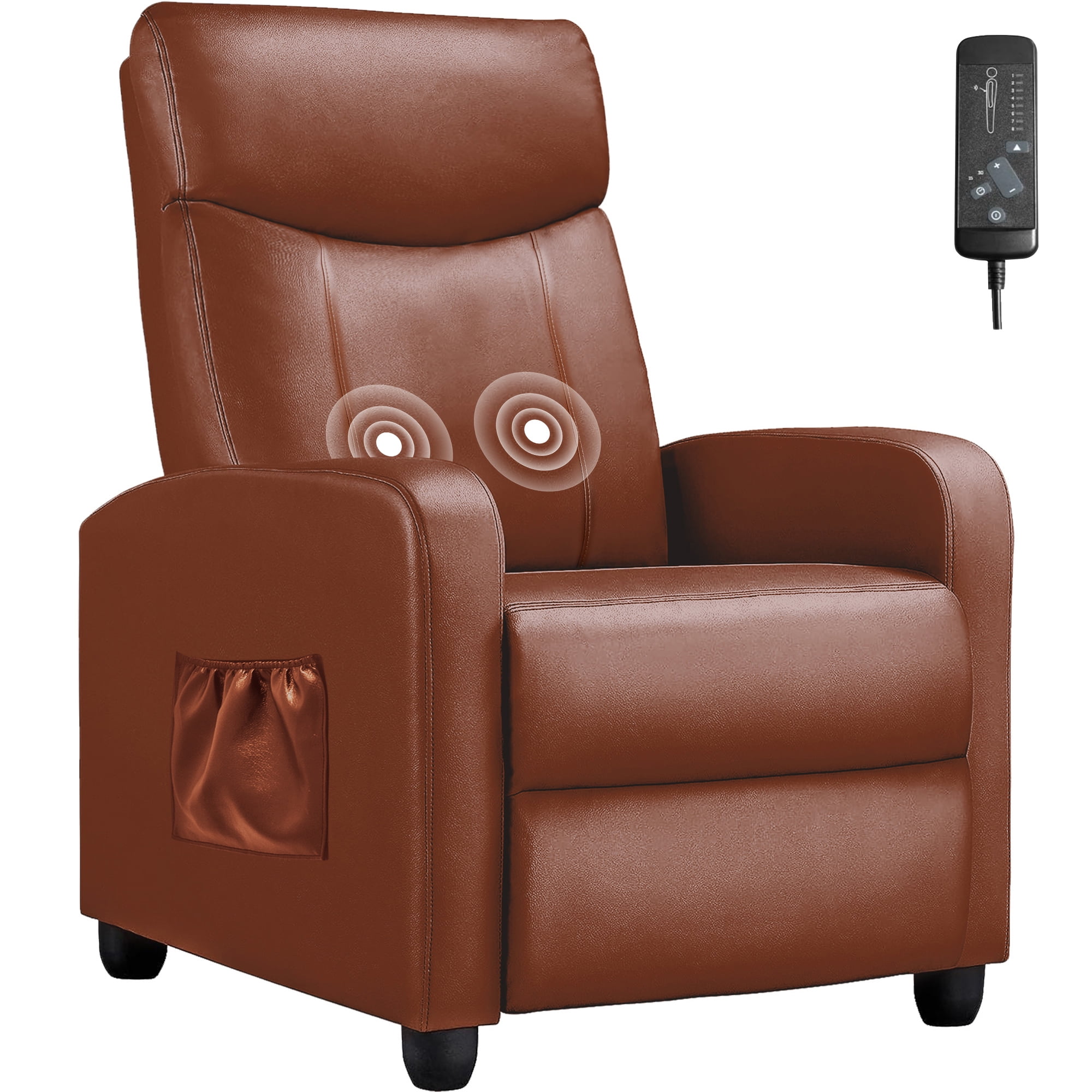 Fauteuil inclinable massant Comhoma avec repose-pieds