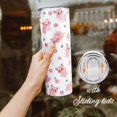 thumbnail image 3 of Pig Tumbler with Lid and Straw, Cute Pig Gifts for Pig Lovers, Pink Kawaii Pig Cup Coffee Mug Water Bottle, Metal Thermal Insulated Tumblers 20 Oz, Pig Stuff Decor, Birthday Gifts, 3 of 6