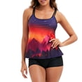 thumbnail image 4 of Conjunto de tankini con tiras en la espalda para mujer, traje de baño de dos piezas, ropa de playa Fridja nalpqowj51224, 4 of 8