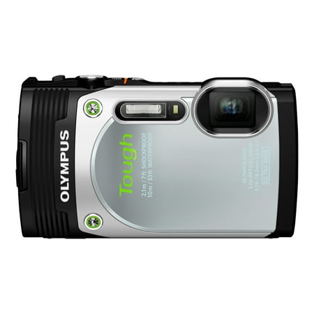Olympus Tough TG-850 16 Megapixel Compact Camera, 3.74 mm, 18.70 mm, Silver
