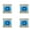 Blue, variant on 4pcs Low Profile Switches Reduced Operating Noise 50Million Keystroke Rating