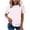 Pink, variant on Holiday Strip Tops for Women Oversized Shirts Casual Loose and Comfortable Trendy Short Sleeve Fall and Summer Round Neck Top Purple S
