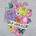 thumbnail image 3 of CafePress - Self Love Club Heart Long Sleeve T Shirt - Womens Baseball Tee, 3 of 4