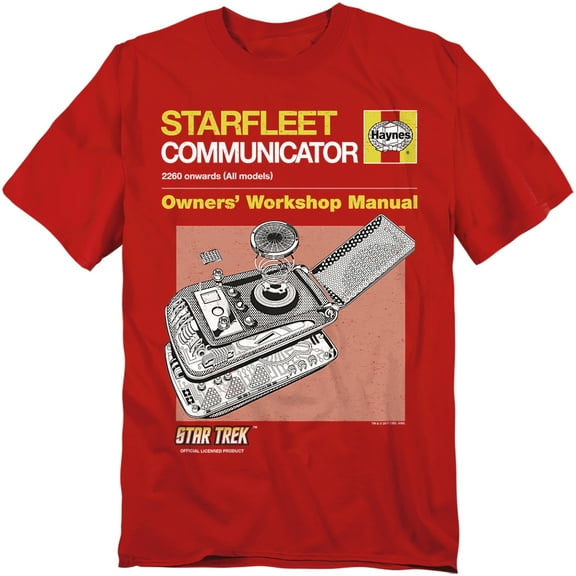 Star Trek Comm Manual Officially Licensed Adult T-Shirt L