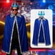 thumbnail image 4 of corona de rey, accesorios de disfraz para una fiesta de cumpleaños o cosplay. Azul adulto, 4 of 9