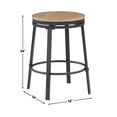 thumbnail image 7 of Steve Silver Magnoli 5-Piece Counter Dining Set in Brown/Black, 7 of 7