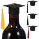 thumbnail image 1 of KAKOWELY 4 mini birretes de graduación, sombreros de graduación, sombreros para botellas, adornos para botellas, adornos para fiestas de graduación, 1 of 4