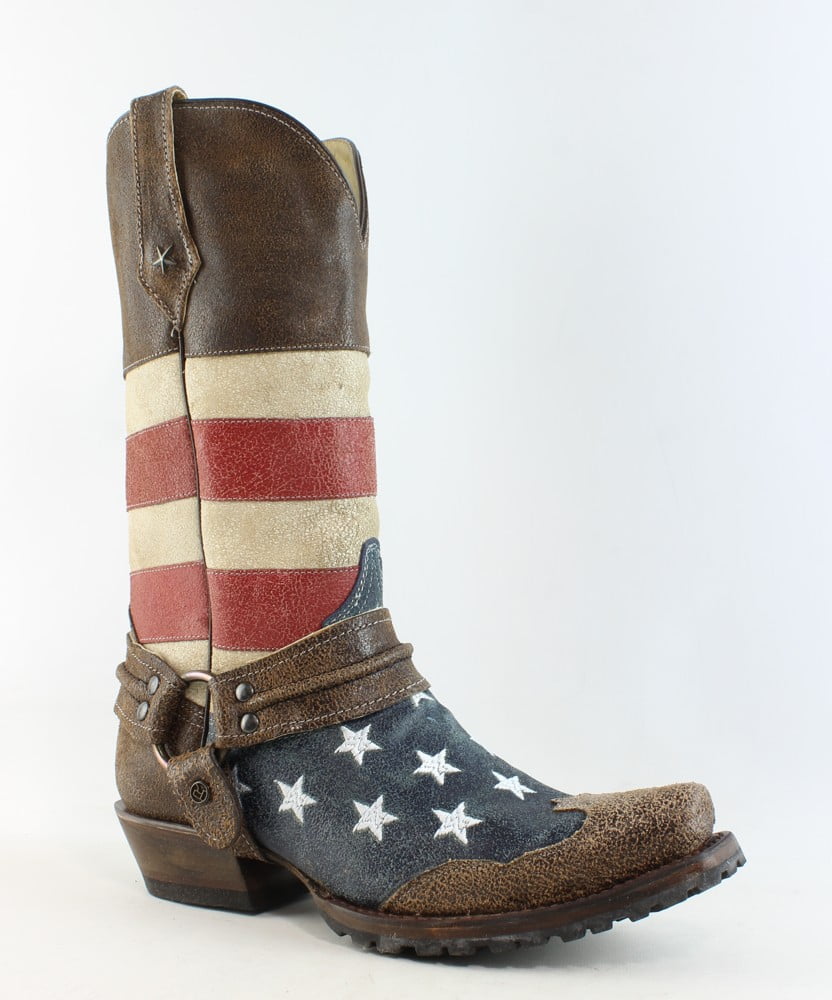 Roper - New Roper Mens American Biker Brown Cowboy, Western Boots Size ...