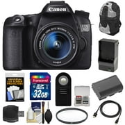 Canon EOS 70D Digital SLR Camera & EF-S 18-55mm IS STM Lens with 32GB Card + Battery & Charger + Backpack Case + Filter + HDMI Cable + Accessory Kit