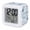 Blue Grey, variant on Red Orange Coastal Digital Alarm Clock for Bedrooms,Smart LED Alarm Clock with 7 Color Night Light,Sea Turtle Nautical Coral Summer Beach Silent Wake Up Clocks for Sleep Study Cooking 3.2"x3.2"