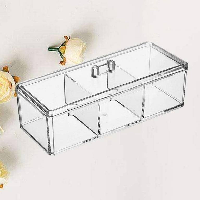 1pc Transparent Acrylic Storage Box For Kitchen Food, Can Also Be Used For  Desk Makeup Storage