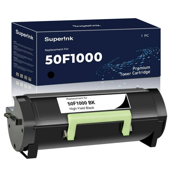 Compatible 50F1000 (501) Lexmark Black Toner Cartridge by Superink