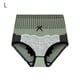 thumbnail image 1 of Ropa interior de mujer Abdomen Bragas breves elásticas Calzoncillos de entrepierna sin costuras de cintura alta, Verde, L Scienceny AP000977-05, 1 of 7