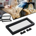 thumbnail image 3 of Girlsshop 3D Floating Frame Jewellery Display Protection Transparent Box 230*110*20Mm,Black, 3 of 10