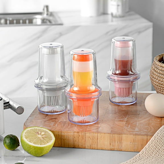 Windfall Multifunctional Silicone Pastry Brush Heat Resistant Basting Brushes Spread Oil Butter Sauce Marinades for BBQ Grill Barbecue Baking Kitchen Cooking