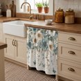 thumbnail image 2 of Rose Peony Cabinet Curtains for Kitchen 35"W x 35"L, Rustic Aqua Beige Flower Vines Butterfly Linen Texture Laundry Sink Cabinets Magic Tape Short Curtain Privacy Panel for Bathroom Vanity Cabinets, 2 of 9