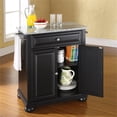 thumbnail image 6 of Crosley Furniture Alexandria Wood Portable Kitchen Island in Black/Gray, 6 of 7