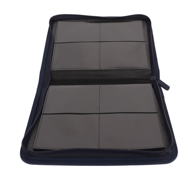 Trading Card Binder, Trading Card Binder 4 Pockets Holds Up To 160 Cards PU Leather Mesh Type Photo Card Storage Book