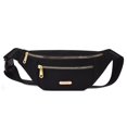 thumbnail image 2 of Women Pure Fanny Pack Oxford Cloth Messenger Chest Bag Phone Purses Coin Holder, 2 of 9