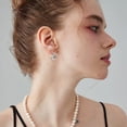 thumbnail image 4 of Alexcraft Gold Hoop Earrings for Women 14k Gold Plated and Silver Post Hammered Huggie Earrings for Women Wide Thick Hypoallergenic Lightweight Hoop Large Earrings, 4 of 8