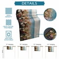 thumbnail image 7 of Table Runner White Purple Flowers Leaf Table Decoration for Kitchen Dinning Ocean Oil Painting Table Decoration for Indoor Outdoor Party Wedding Decor 13x72inch, 7 of 7