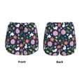 thumbnail image 4 of Disketp Floral Rabbit Print Women's Shorts Workout Shorts for Athletic Gym Running Shorts with Phone Pockets X-Large, 4 of 8