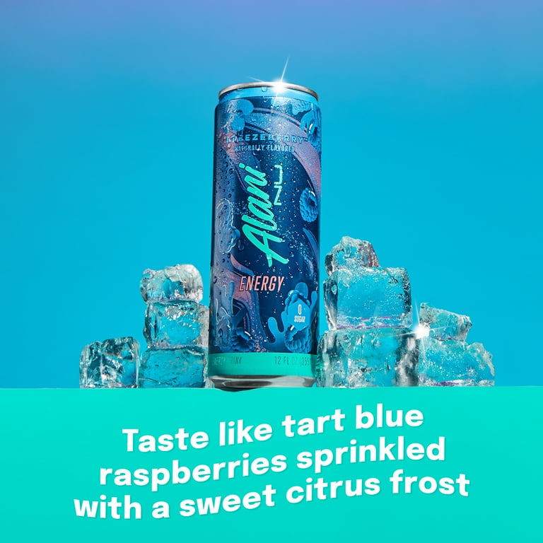 Alani Nu Energy Drink - Breezeberry - 12oz Cans (Single Cans)