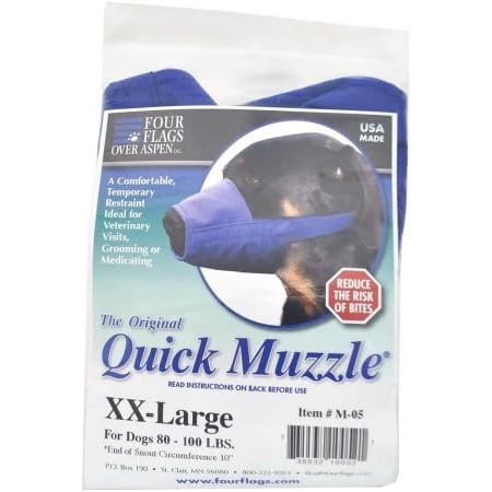 Four Flags Quick Muzzle, XXL, Blue X-Large-XX-Large