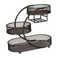 thumbnail image 4 of Soporte para cesta de frutas, cesta para verduras, frutero para aperitivos en la encimera Negro, 4 of 9