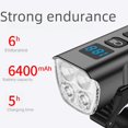thumbnail image 3 of Faro de bicicleta Heldig con soporte de carga USB 4 luces LED, 3 of 6