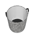 thumbnail image 2 of KLL Silver Glitter Waterproof Foldable Laundry Hamper Bucket with Handles for Storage Bin,Kids Room,Home Organizer (Medium ), 2 of 7