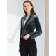 thumbnail image 2 of INSPIRE CHIC Chaqueta De Traje De Oficina De Negocios Con Solapa Y 1 Botón De Terciopelo Para Mujer gris azul M, 2 of 5