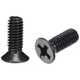 thumbnail image 4 of Uxcell M4 x 12mm Tornillo de fijación Phillips Galvanizado negro Paquete de 50, 4 of 5