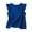 c01Blue, variant on JGGSPWM (S-5XL) Plus Size Summer Tops for Women Casual Solid Ruffle Cap Sleeve Round Neck Casual Blouse Shirts Trendy Going Out Tunics Black S