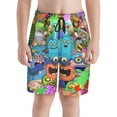 thumbnail image 5 of Game My Singing Monsters Boy's Board Shorts Teen Swim Trunks Drawstring Quick Dry Beach Shorts Summer Swimsuits with Mesh Lining and Pockets, 5 of 8