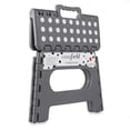 thumbnail image 4 of Casafield 9" Folding Step Stool with Handle (Set of 2) - Gray, Collapsible Foot Stool for Adults, 4 of 8