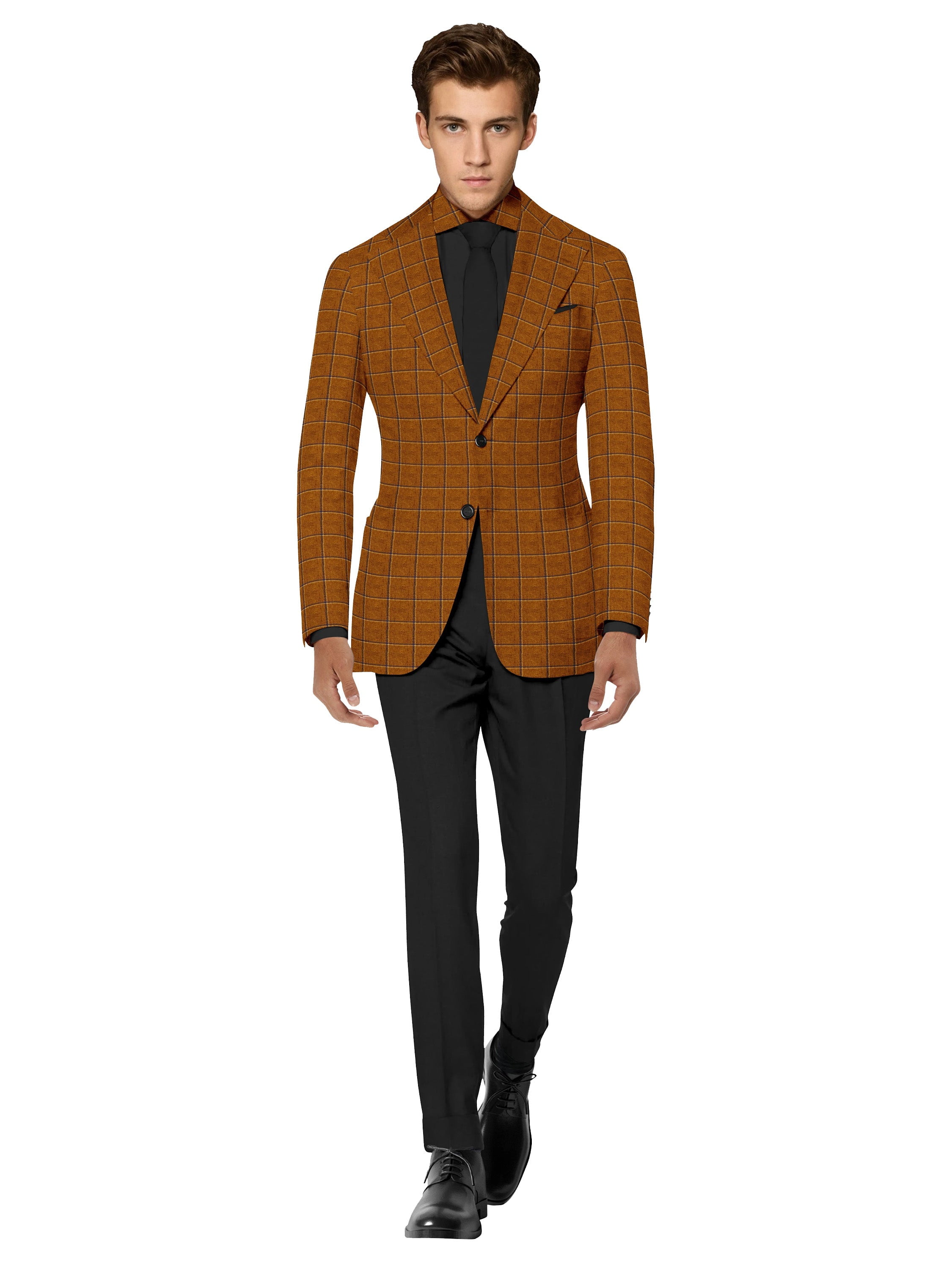 Elina fashion Men's Blazer Jacket Formal Printed Office Suit Jacket