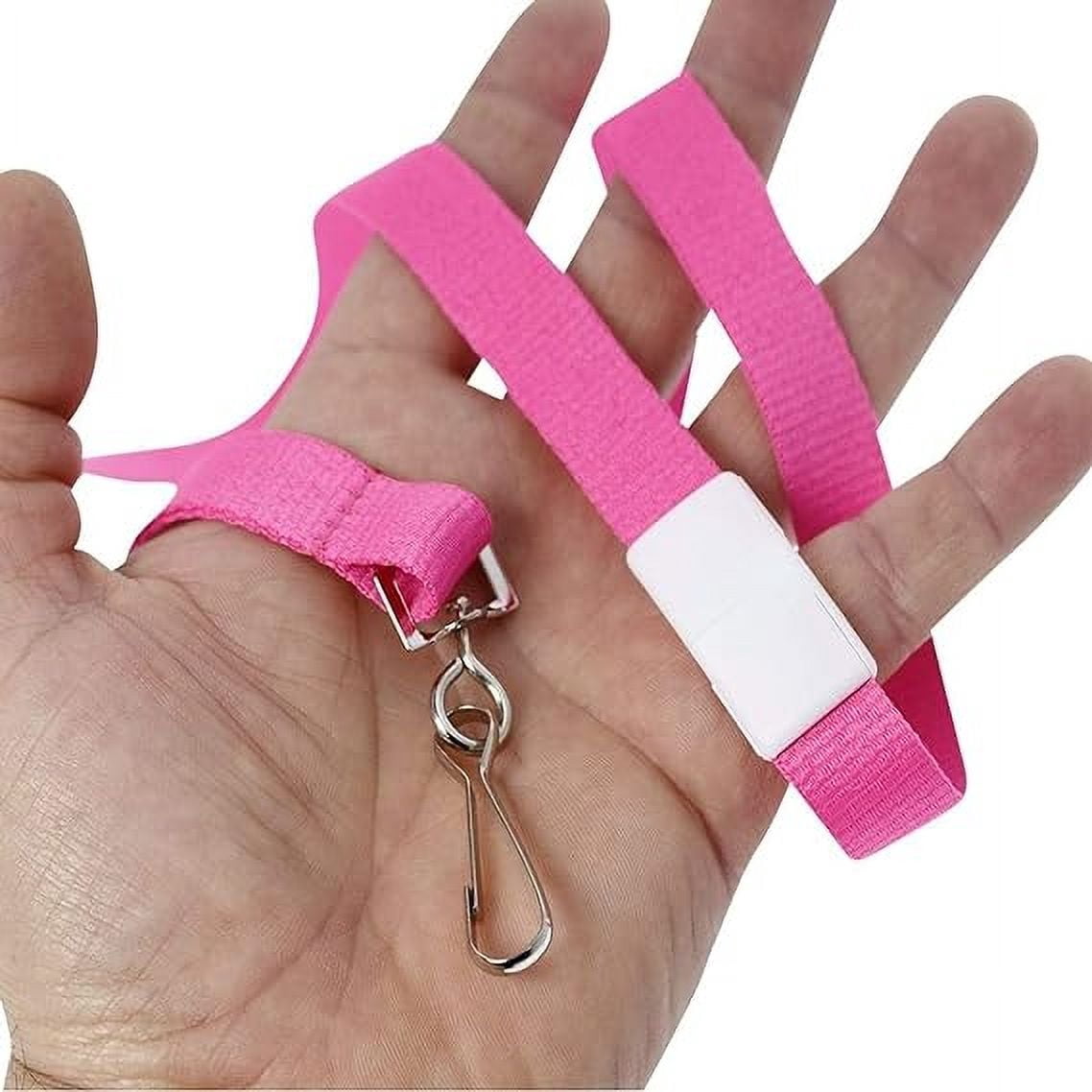25 Pack - Bright Wide Lanyards for Name Badges with Safety Breakaway Neck Clasp & ID Badge Holder J Clip - Hi Visibility Neon for Name Tag, Keys, Cruise, Student ID by Specialist ID (Assorted)