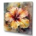 thumbnail image 2 of Designart "Orange Yellow Hibiscus Euphoria" Floral Hibiscus Wall Art For Bathroom, 2 of 5