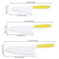 thumbnail image 2 of tredstone Fruits Slicer Plastic Kids Vegetable Cakes Cutlery Bread Lettuce Salad Cooking Tableware, Yellow, 3Pcs, 2 of 8